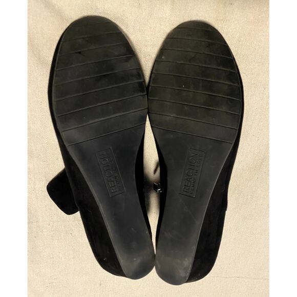 Kenneth Cole Reaction Booties Womens Size 8.5 Tip Plain Wedge Black Ankle Boots - Picture 9 of 9